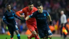 El Kun, durante un encuentro con el City