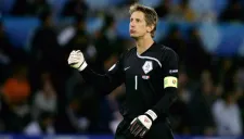 Edwin van der Sar durante la Eurocopa 2008