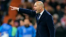 Zidane, durante un encuentro del Madrid