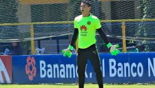 Hugo González en una práctica con las Águilas en Coapa