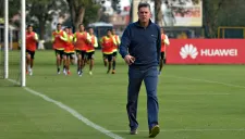 Ricardo Peláez en entrenamiento de América