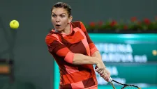 Simona Halep, en el partido contra Makarova