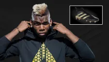 Paul Pogba y su nuevo calzado con la marca alemana