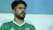 Oribe durante la presentación de la nueva playera de la Selección