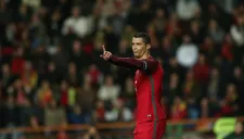 Cristiano Ronaldo durante el partido contra Bulgaria