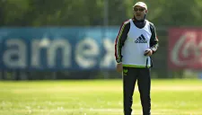 Potro Gutiérrez durante un entrenamiento del Tri