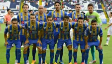 Jugadores del Atlético San Luis previo a un partido