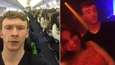 Alex Caviel antes y después de su viaje