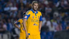Gignac en un partido con los Tigres