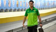 Javier Hernández en las instalaciones del Azteca