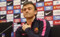 Luis Enrique, durante una conferencia de prensa