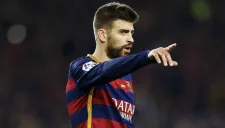 Gerard Piqué durante un partido con Barcelona