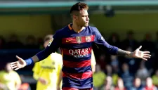 Neymar celebra un gol con el Barcelona