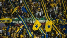 Afición de Tigres durante una partido de Concachampions