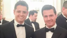 Chicharito y EPN, en el Palacio de Bellevue