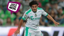 Martín Bravo festeja su anotación contra Veracruz