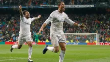 La celebración de uno de los goles de Cristiano Ronaldo