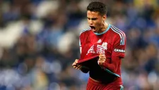 Diego Reyes en un partido con Real Sociedad