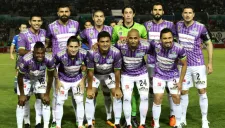 Jugadores de Chiapas antes de un partido