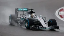 Hamilton, durante la tercera práctica libre del GP de China