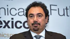 Hugo Sanchez, durante la conferencia de la Fundación Real Madrid
