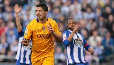 Suárez tras su segundo tanto contra Deportivo La Coruña