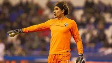 Memo Ochoa en un partido con Málaga