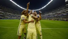 La celebración del tanto de Martínez