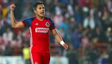 Salcedo, durante un partido de las Chivas