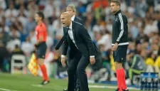 Zidane en el partido contra Manchester City