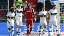 Lewandowski festeja una anotación