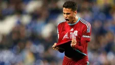 Diego Reyes festeja gol con la Real Sociedad