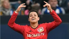 CH7 celebra un gol con el Leverkusen