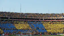 El mosaico con que recibieron a Tigres en el Universitario