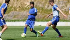 Carlos Vela, durante una práctica de la Real Sociedad