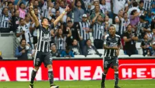 Funes Mori festeja gol de Monterrey