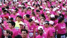 Atletas, durante una carrera de la fundación Cimab