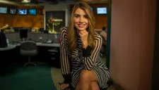 Elizabeth Pérez posando para la lente de RÉCORD