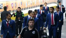 Jugadores de Chivas llegan al Azteca