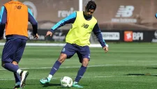 Tecatito Corona durante un entrenamiento con el Porto