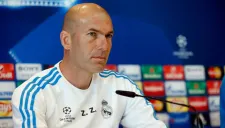 Zidane durante una conferencia de prensa