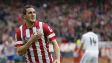 Koke celebra un gol con el Atlético de Madrid