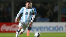 Lionel Messi durante el amistoso preparatorio entre Argentina y Honduras