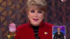 Lolita Ayala en su programa en el canal 2