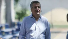 Jorge Vergara en un entrenamiento de Chivas