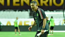 Osorio en un entrenamiento del Tri