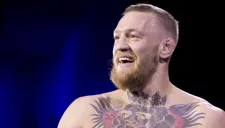Conor McGregor durante una ceremonia de pesaje