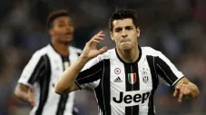 Morata celebra un gol con la Juventus