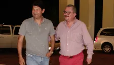 José 'Pepe' Cardozo junto al Presidente de Jaguares de Chiapas, Carlos López Chargoy