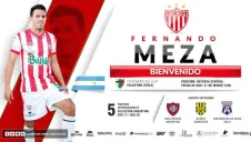 Fernando Meza, nuevo refuerzo de Necaxa